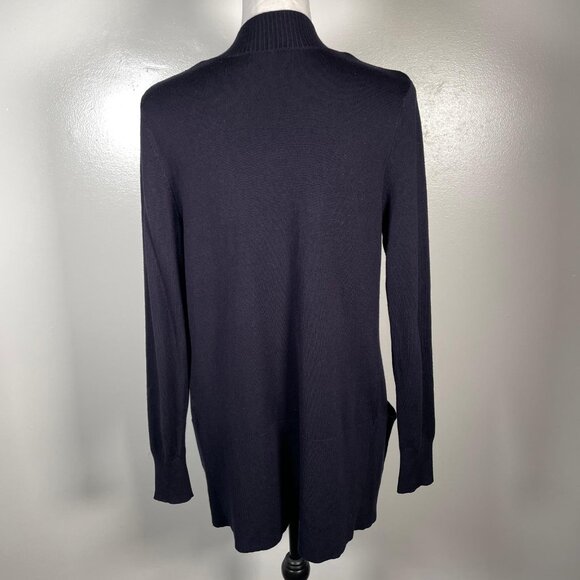 Premise Studio Black Shawl Neck Open Front Soft Knit Long Sleeve Cardigan S - Picture 12 of 13